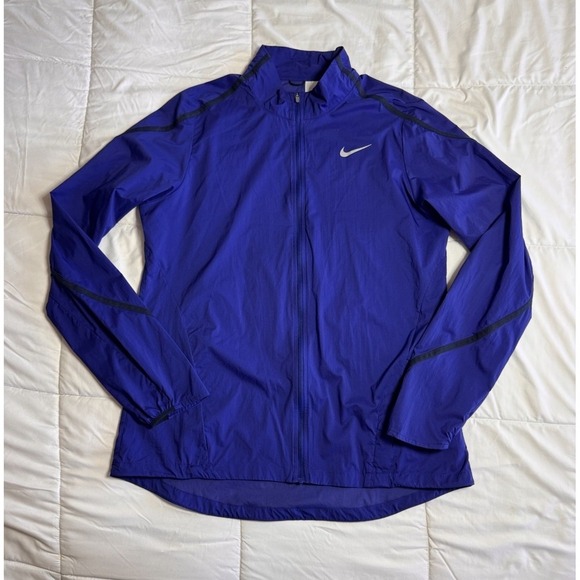 Nike Mens Pro Elite Ultra-lightweight Windbreaker Size Large  Blue Rare NWOT